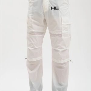 White Cargo Pants for Men